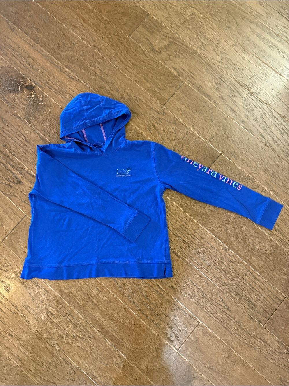 Vineyard Vines Kids Royal Blue Hooded Long Sleeve Top YXL